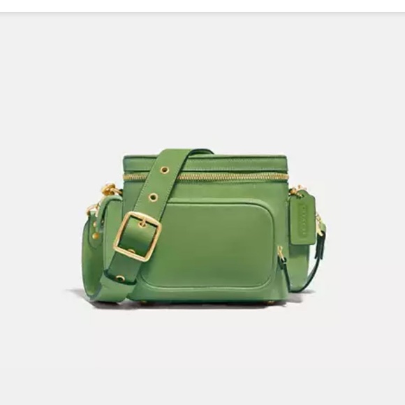 RARE coach utility 18 bag turn lock crossbody green - Picture 11 of 11
